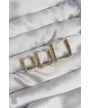 Pirinç Gold Renk Renkli Zirkon Taşlı Kare Model Küpe Seti