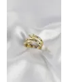 Pirinç Gold Renk Sarmal Yılan Model Kadın Yüzük