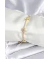 ietaks™ Pirinç Gold Renk Yıldız Model Kadın Bileklik