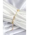 Pirinç Gold Renk Yıldız Model Kadın Bileklik