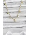 Pirinç Gold Renk Yıldız Model Kadın Kolye