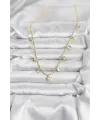 Pirinç Gold Renk Yıldız Model Kadın Kolye