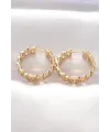 Pirinç Gold Renk Zincir Model Halka Küpe