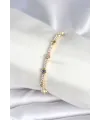 ietaks™ Pirinç Gold Renk Zirkon Taşlı Kadın Bileklik