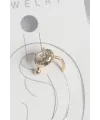 Pirinç Gold Renk Zirkon Taşlı Kadın Kıkırdak Küpe