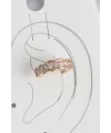 Pirinç Gold Renk Zirkon Taşlı Kadın Kıkırdak Küpe