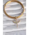 ietaks™ Pirinç Gold Renk Zirkon Taşlı Mikail Model Ajda Charm