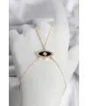 Pirinç Göz Model Gold Renk Zirkon Taşlı Kadın Şahmeran