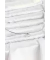 ietaks™ Pirinç Gümüş Renk Choker Model Zirkon Taşlı Kadın Kolye