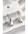 Pirinç Gümüş Renk Kadın Küpe