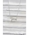 Pirinç Gümüş Renk Kalp Ritmi Model Kadın Kolye