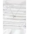 Pirinç Gümüş Renk Minimal Kutup Yıldızı Model Kadın Kolye
