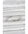 Pirinç Gümüş Renk Zirkon Taşlı ve Dorika Model Kadın Bileklik