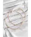 Pirinç Halka Model Gold Renk Kadın Küpe