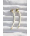 Pirinç Krem Renk Botega Küpe