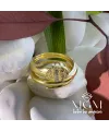 Pirinç Üzeri  Kaplama Zirkon Taşlı Yüzük - Yz-0109-c
