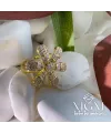 Pirinç Üzeri  Kaplama Zirkon Taşlı Yüzük - Yz-0125