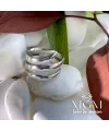 Pirinç Üzeri Rodyum Kaplama Yüzük - Yz-0116-b