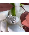 Pirinç Üzeri Rodyum Kaplama Zirkon Taşlı Yüzük - Yz-0103-c
