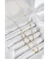 ietaks™ Pirinç Zirkon Taşlı Kalp Model Gold Renk Y Kolye