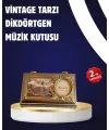 Piyano Tasarım Müzik Kutusu Balerin Figürü Ve Takı Bölmeli