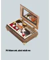 Piyano Tasarım Müzik Kutusu Balerin Figürü Ve Takı Bölmeli