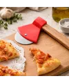 Pizza Kesici - Balta Tasarımlı - Ahşap Saplı - Paslanmaz Çelik Bıçaklı