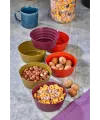 Plastik Çerezlik Sunumluk 6 Lı Kase Yonca Desen Royaleks-HT-001