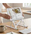 Plastik Katlanır Tablet Standı – Ayarlanabilir Açılı, Taşınabilir Masaüstü Telefon Ve Tablet Tutucu Stand