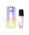 Pluse 7 Mikrofonlu Rgb Kablosuz Hoparlör - Beyaz