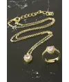 Pnr Kalp Zirkon Taşlı Set Koyle