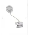 Portatif Işıklı Mini Klipsli Fan