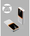 Powerbank 10000 Mah – Çift Usb Çıkışlı, Type-c Girişli, Şık Beyaz Tasarım