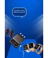 Powerbank Özellikli Bluetooth Kulaklık Ve Nabız Ölçer Akıllı Saat Bileklik Hediyeli