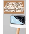 Powerbankli Bluetooth Kulaklık Yüksek Ses Aynalı Çift Dijital Gösterge Ekranı