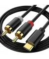 Powermaster PM-29963 2xRca To Type-C 2 Metre Kablo