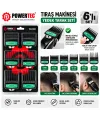 Powertec ( 6pcs ) Makine Tarak Set ( Siyah Klipsi )*100