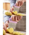 Pratik Cips Chopper Şekilli Sebze Meyve Ve Gıda Dilimleyici
