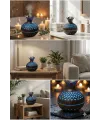 Premium Ahşap Desenli Ultrasonik Aromaterapi Difüzör & Hava Nemlendirici