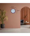 Premium Kırmızı 36 Cm Duvar Saati