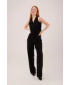 Premium Model Oturtmalı Siyah Pantolon