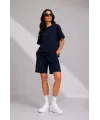 Premium Osy Modal Yumuşak Dokulu Tişört Cepli Şort Alt Üst Takım - Siyah