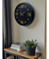 Prime Black 40 cm Metal Modern Tasarım Duvar Saati