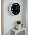 Prime White 40  Cm Metal Modern Duvar Saati