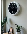 Prime White 40  Cm Metal Modern Duvar Saati