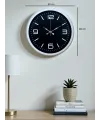 Prime White 40  Cm Metal Modern Duvar Saati