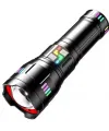 Pro F-3002 Alüminyum Tg Led Gece Şeritli Type-c Şarjlı El Feneri