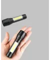 Profesyonel 4 Modlu Şarjlı El Feneri | 1300 Mah Batarya | Cree Led Teknolojisi