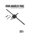 Profesyonel Ayarlı Daire Kesici Panç Seti (30-300mm) - Tungsten Çelik Uçlu Hassas Delme Seti