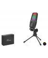 Profesyonel Gaming Rgb Mikrofon Dokunmatik Mute Ve Gain Kontrollü Type-C - Siyah ME31